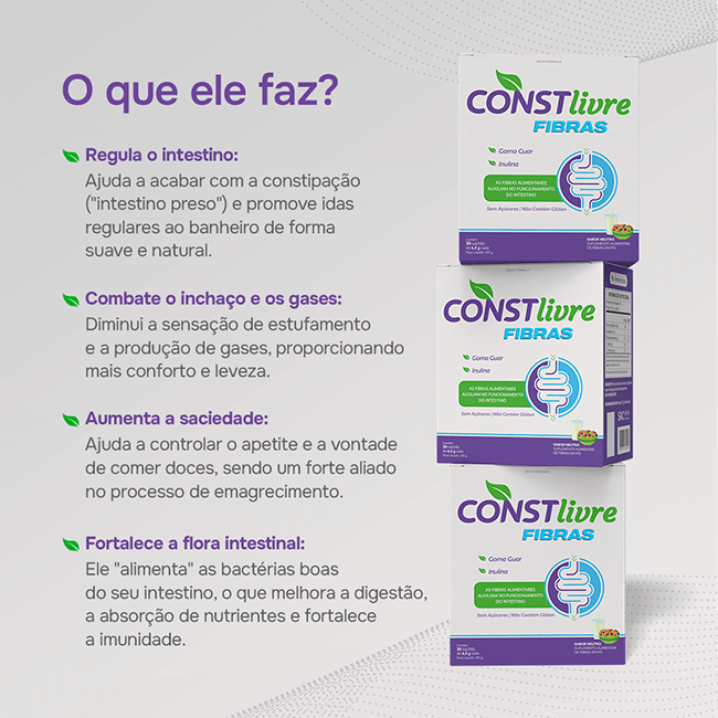 ConstLivre Fibras - 30 Sachês