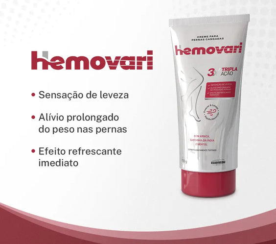 Creme para pernas - Hemovari