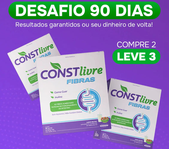 Desafio 90 dias - 90 Sachês - ConstLivre Fibras