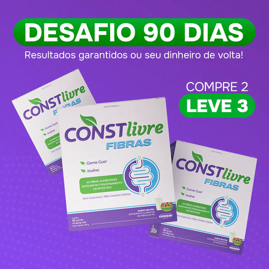 Desafio 90 dias - 90 Sachês - ConstLivre Fibras